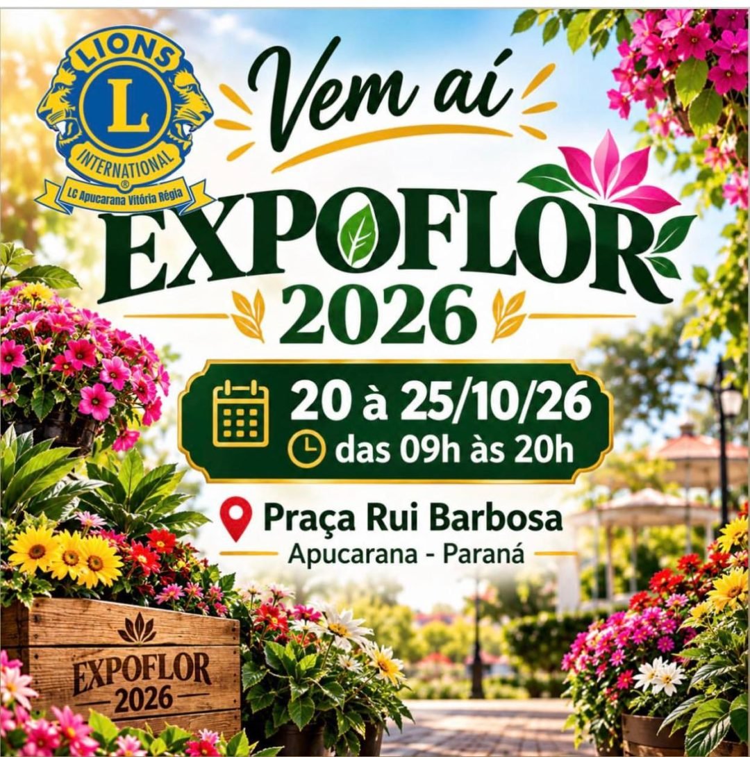 Expoflor une beleza das plantas e solidariedade em Apucarana a partir do dia 20