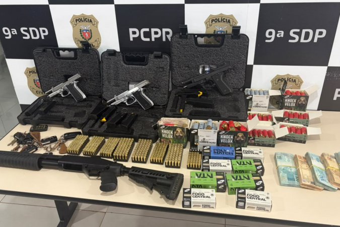 PCPR apreende R$ 48 mil, veículos, embarcações e armas em operação contra fraude milionária
