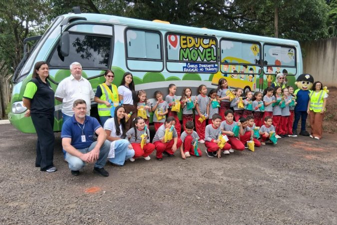 Detran-PR promove atividade de educação do trânsito com alunos de Paraíso do Norte